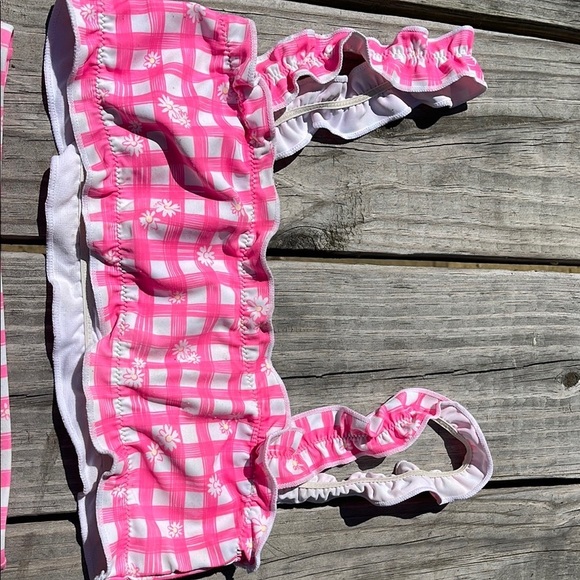 Pink Gingham Bikini Set - Picture 2 of 4